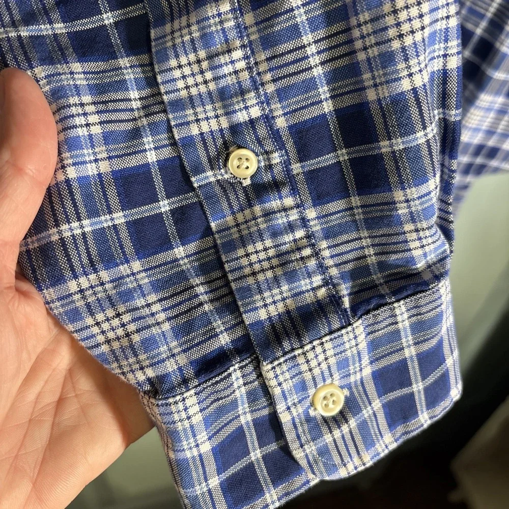 Polo Ralph Lauren Button Down Plaid Dress‎ Shirt Sz XXL Tall. Classic, Preppy.